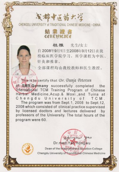 TCM-Ausbildung in China von Dr. Dunja Petersen